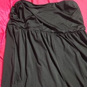 Elegant Black Strapless Dress